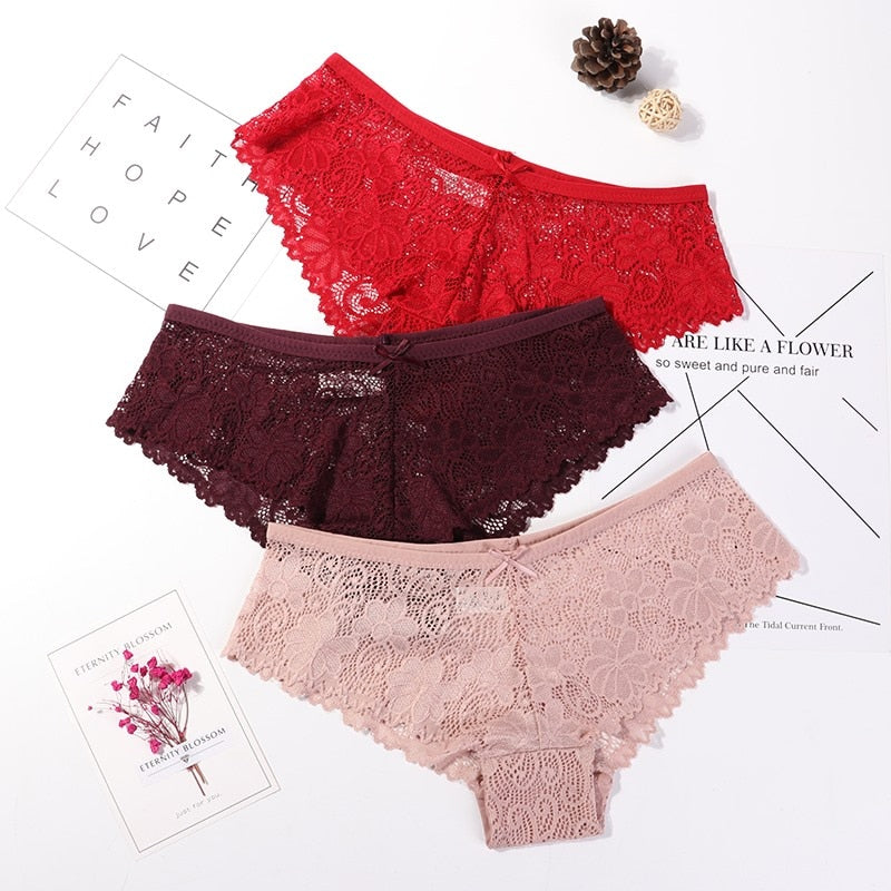 3 Pcs Breathable panties for woman