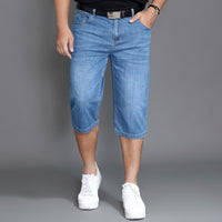 Denim shorts for men