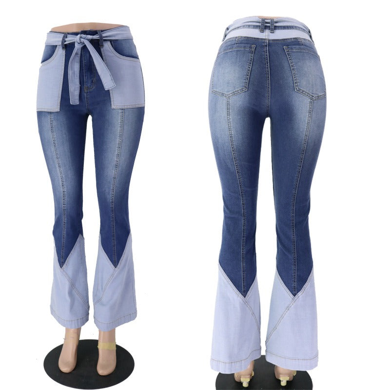 Women stretch vintage casual  slim jeans