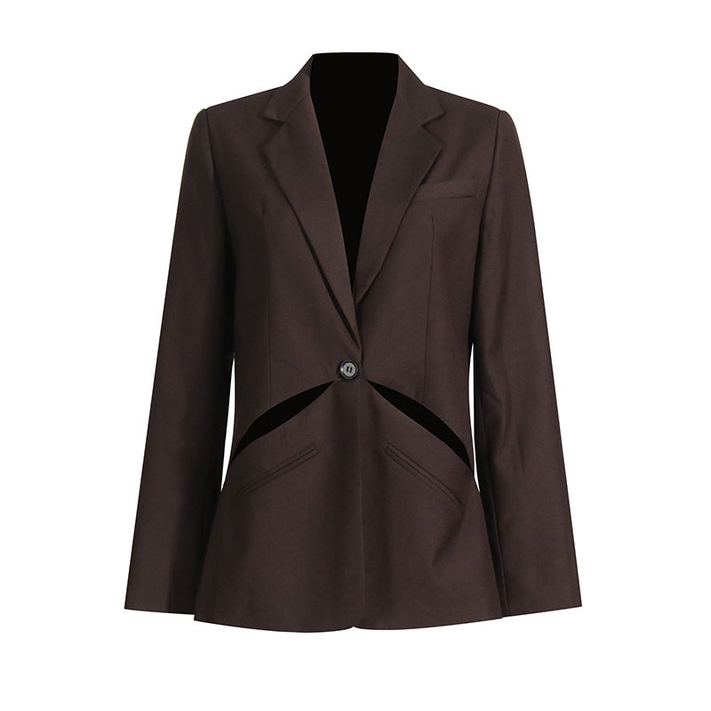 Coffee color Office Suit For Women