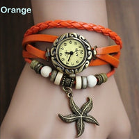 Ladies Starfish Bracelet Watch