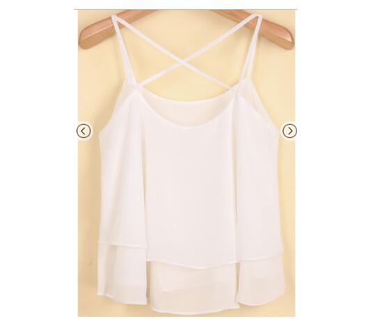 Women Chiffon Summer Casual Tank Tops