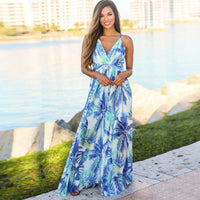 Women's Boho Floral Long Dress