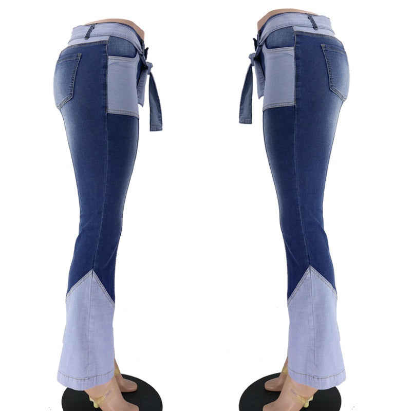 Women stretch vintage casual  slim jeans