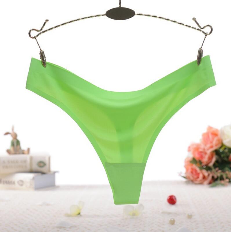 Women Silk Seamless  Thong Panty