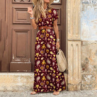 Bohemian style Printed long Dress