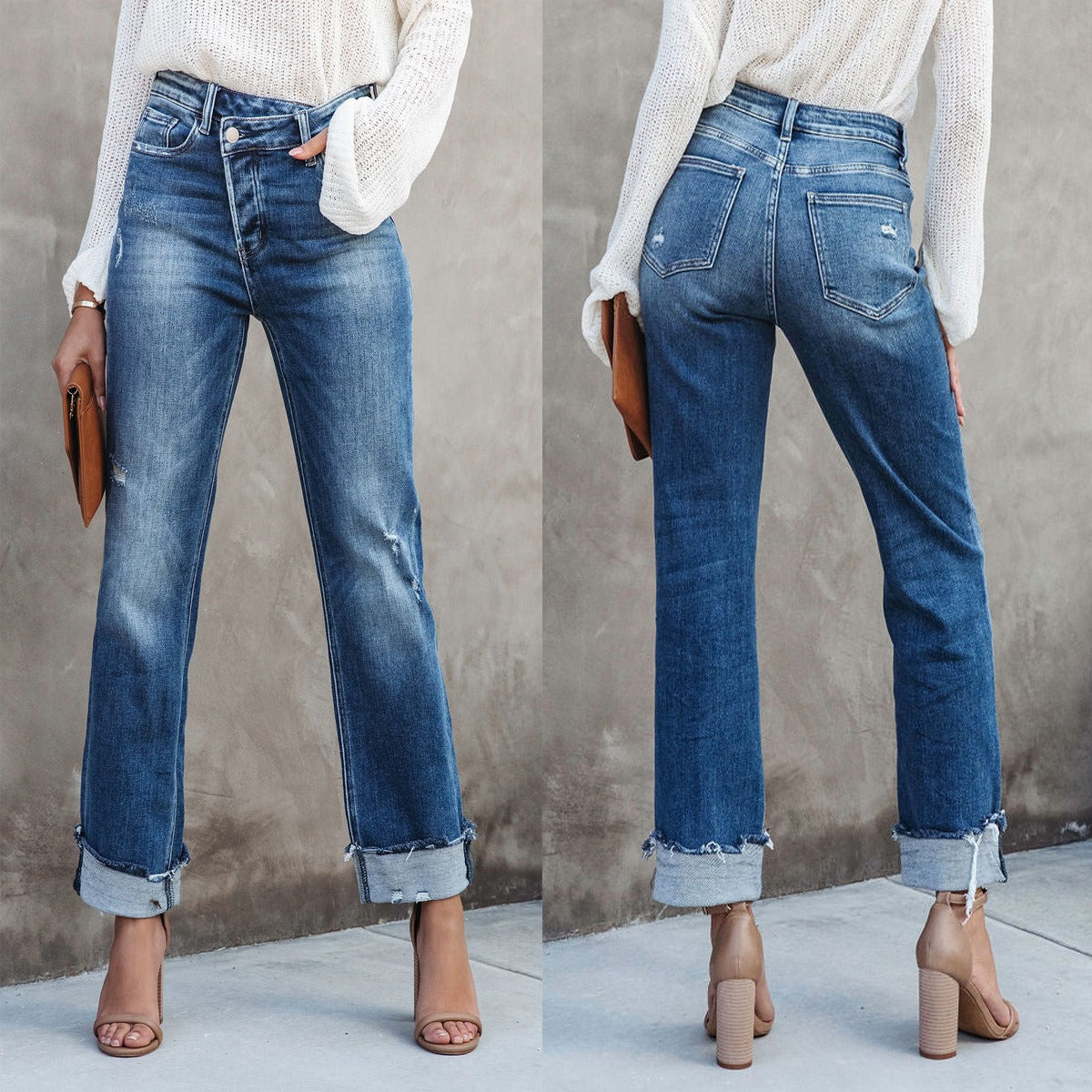 New casual women's denim jeans