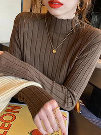 Ribbed Turtleneck Sweater