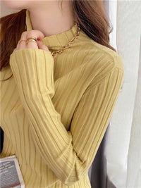 Ribbed Turtleneck Sweater