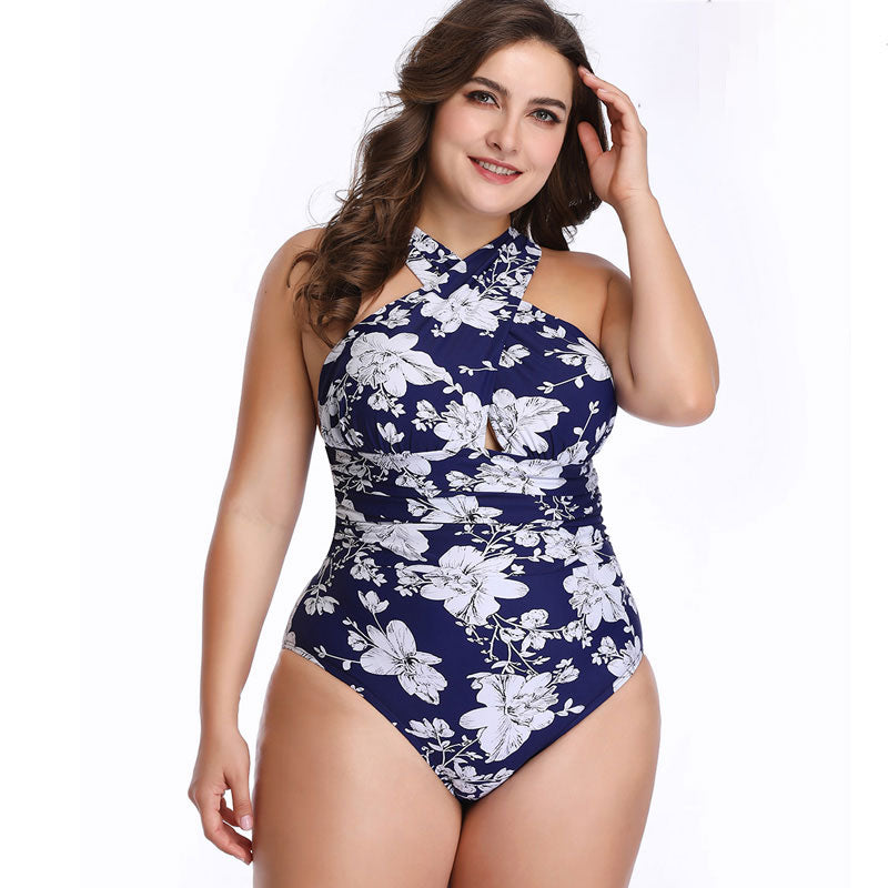One piece swimwear for plus size women