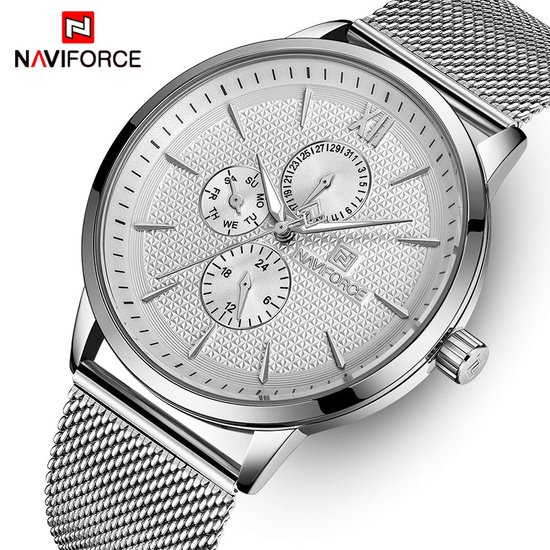 NAVIFORCE Brand Luxury Waterproof Ultra Thin watch for Male