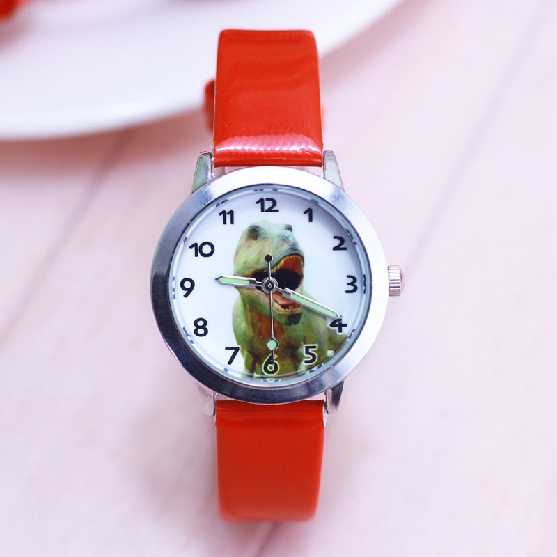 Children cool cartoon anime dinosaur quartz watches