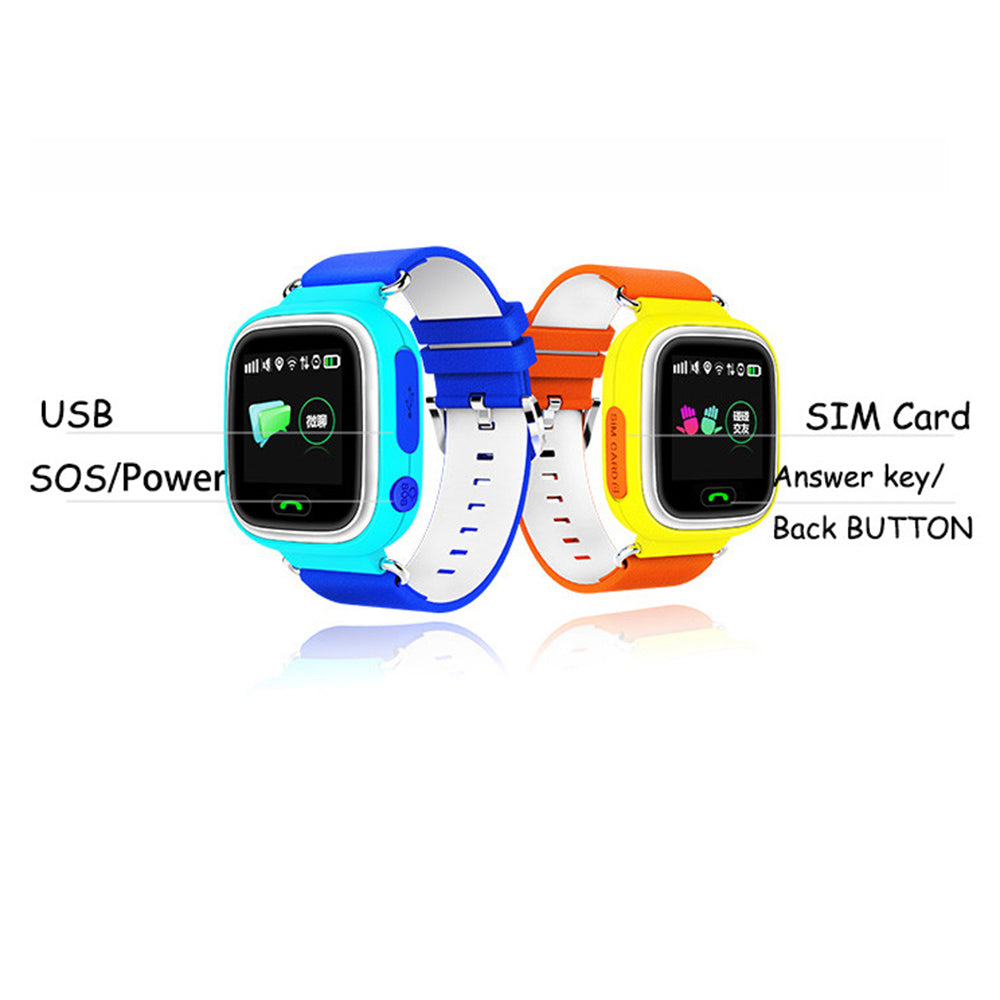 Q90 Smart Watch for  Kids with SOS Alarm Clock, GPS, WIFI & Bluetooth Anti-lost SIM Card For Children's Smart Watches Phone Gift