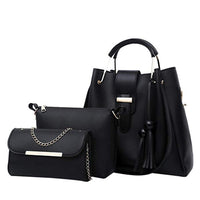 3 Pcs/Sets women leather handbags