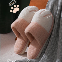 Winter Warm Fur Slippers for indoor