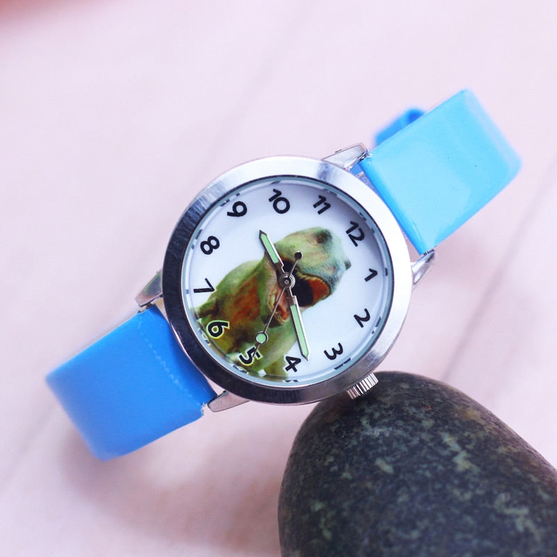 Children cool cartoon anime dinosaur quartz watches