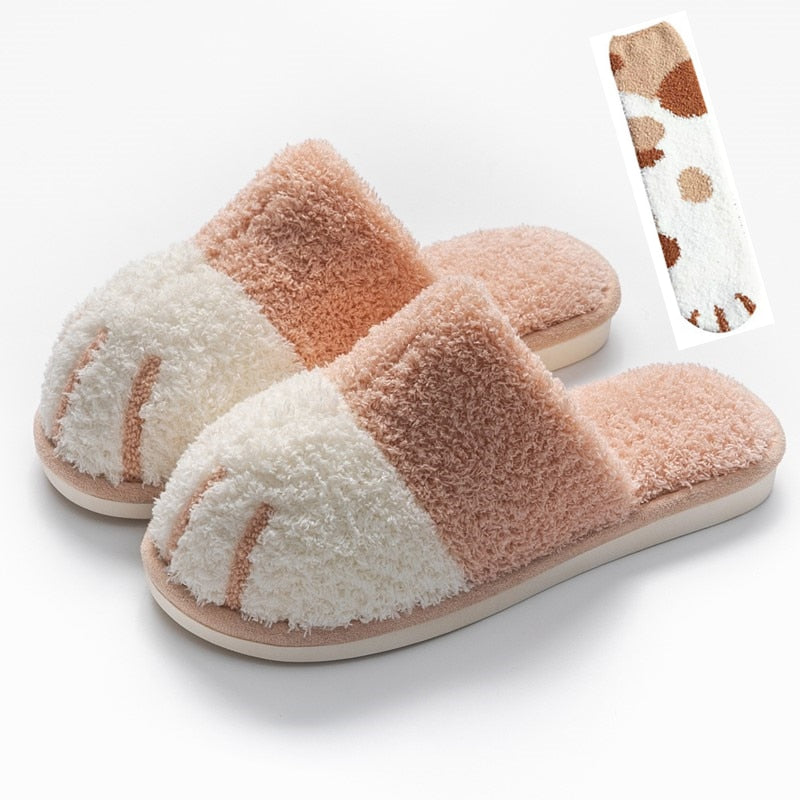 Winter Warm Fur Slippers for indoor