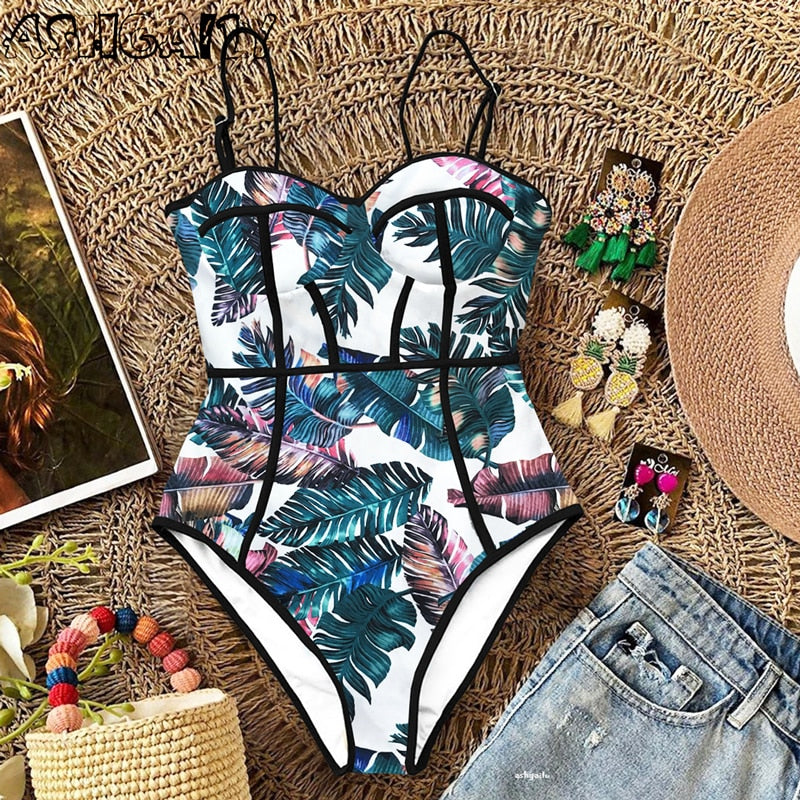 Floral printed swimwear