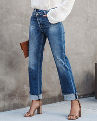 New casual women's denim jeans