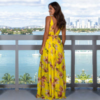 Women's Boho Floral Long Dress