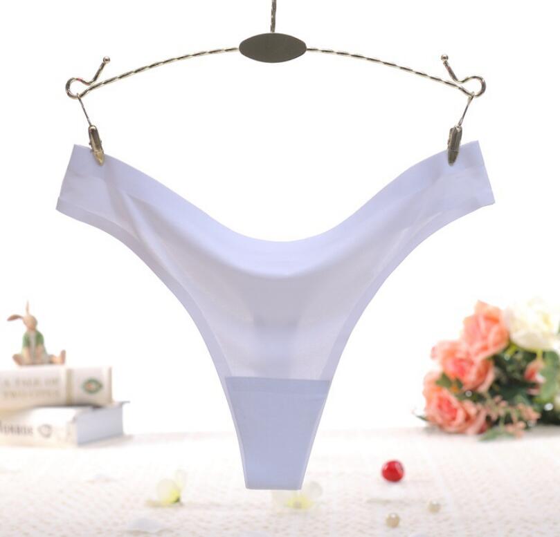 Women Silk Seamless  Thong Panty