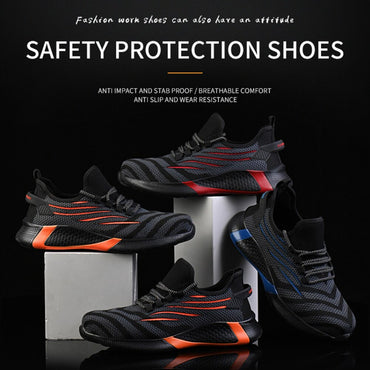 Unisex steel toe safety shoes