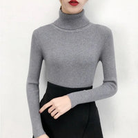 Elegant Turtleneck Women's Sweater