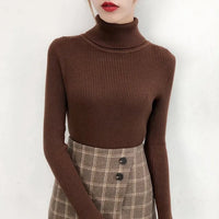 Elegant Turtleneck Women's Sweater