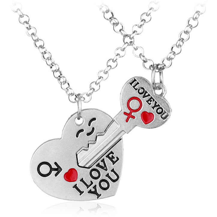 I LOVE YOU heart and keychain for Valentine's day