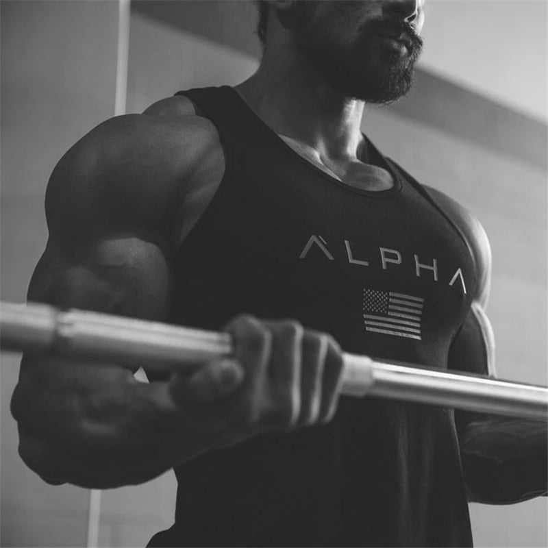 Vest bodybuilding clothing and fitness tank tops for men