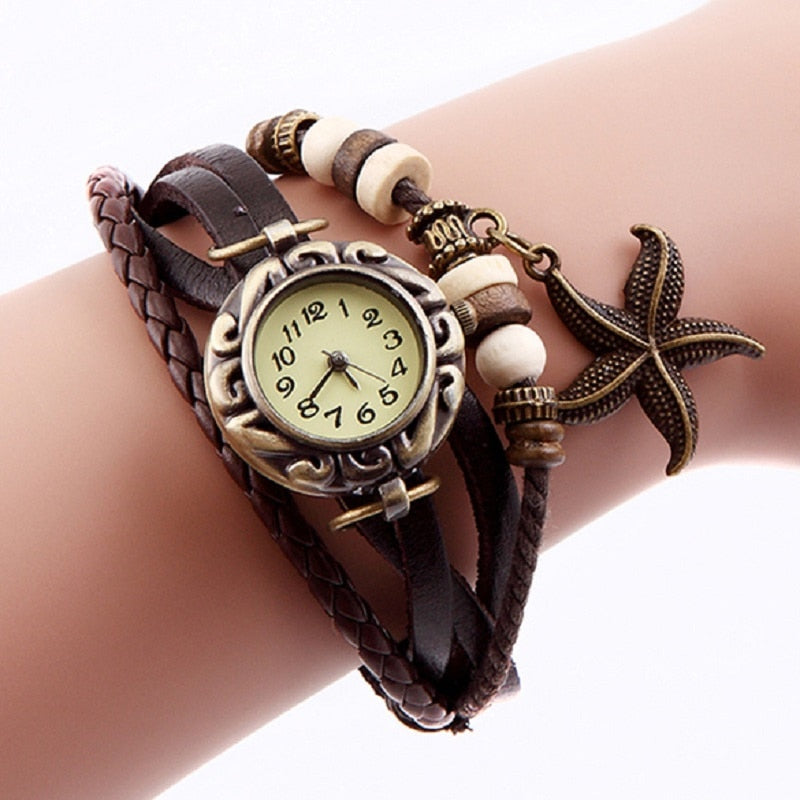 Ladies Starfish Bracelet Watch