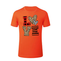 Short Sleeve Love Print Women's T-Shirt