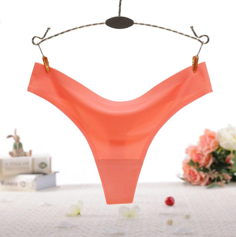 Women Silk Seamless  Thong Panty