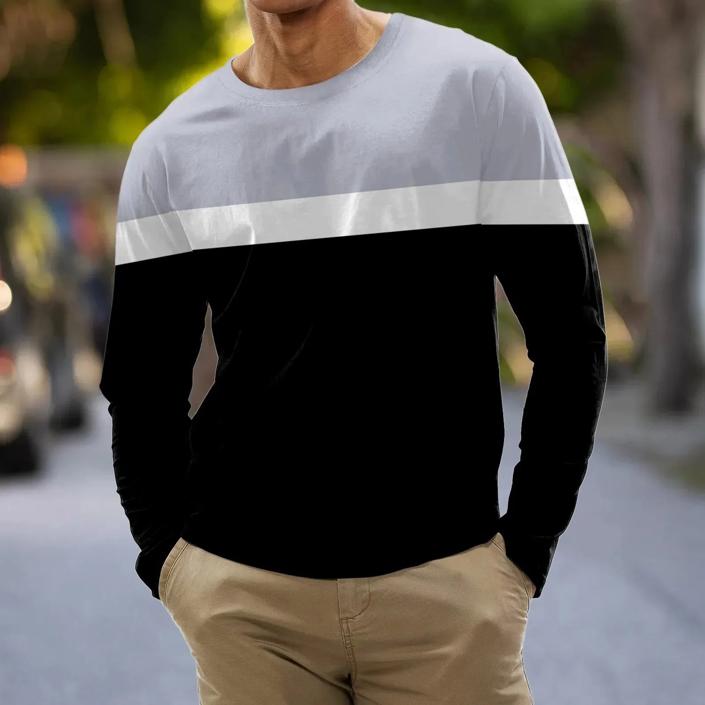 Men's Pullover Long Sleeve T-shirts