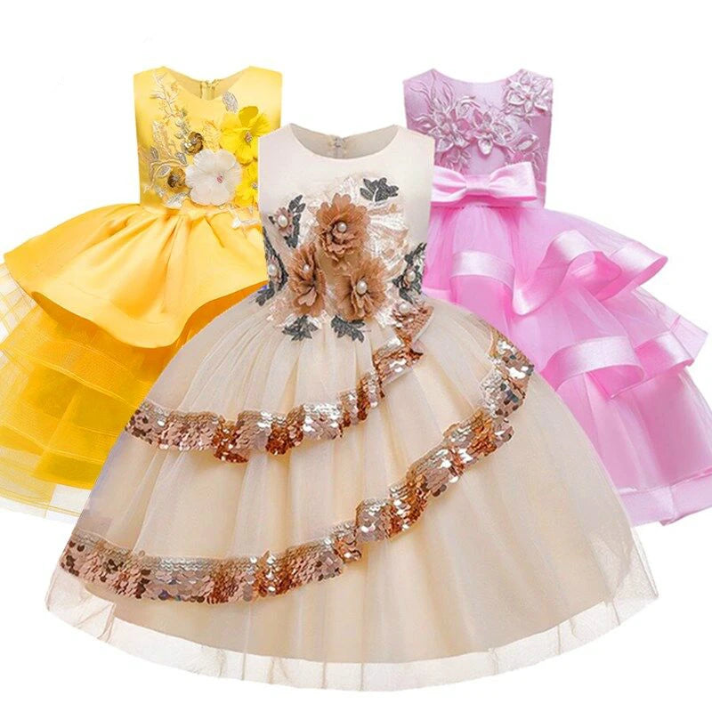 Flower girl dress for Princess Party 2-10 Year