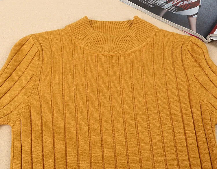 Ribbed Knit Sweater Dress