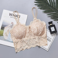 Newly arrived women push up wireless lace bra