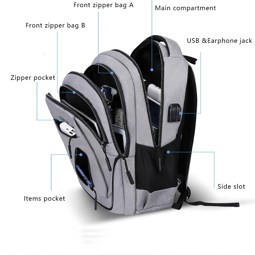 Large Capacity Laptop Backpack for teen boys and girls