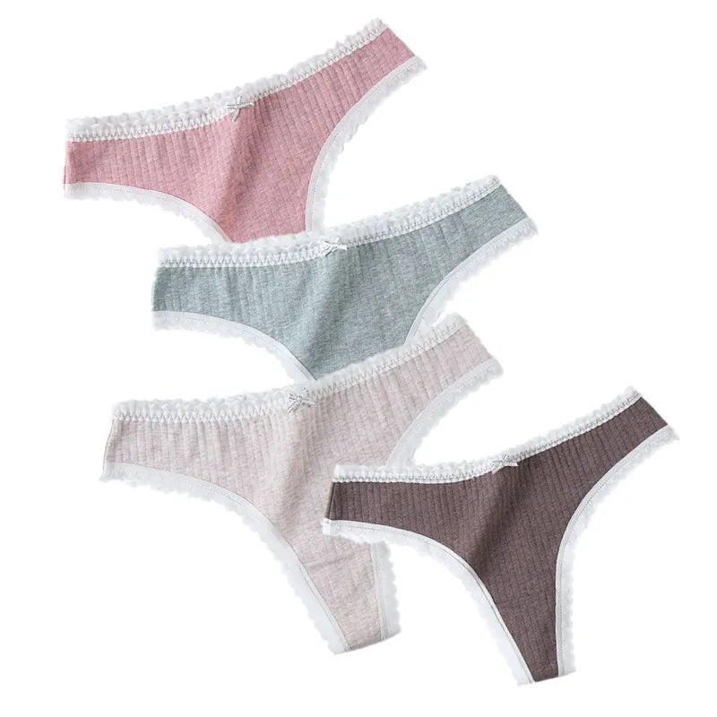 3 Pcs Women Panties G-String Underwear