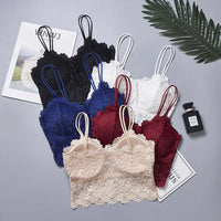 Newly arrived women push up wireless lace bra