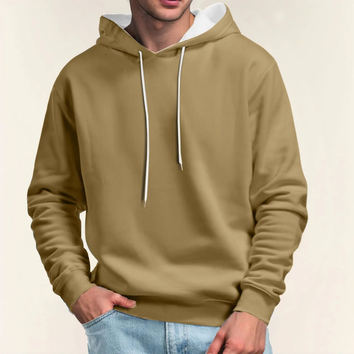 Casual Solid Color Men Hoodie