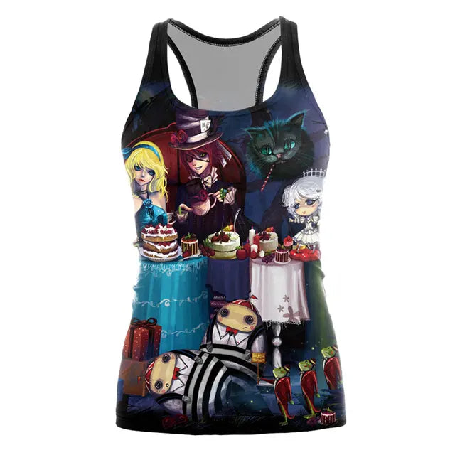 New fashion summer cat tank top for halloween party