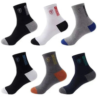 Breathable Cotton Crew Socks - Pack of 10 Pairs