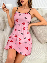 Ladies Butterfly Printed Nightgowns