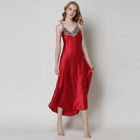 Nightdress Lace Satin Nightgowns